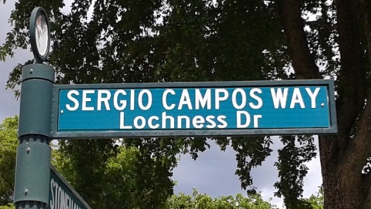 Sergio Campos Way in Lochness Miami Lakes Florida