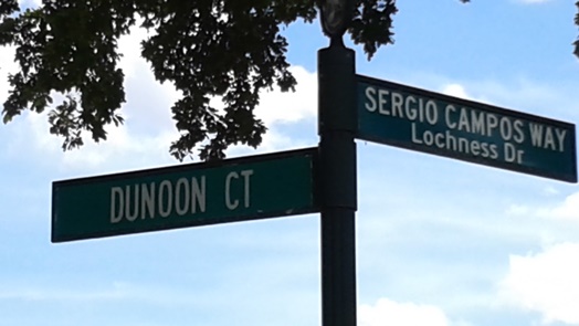 Sergio Campos Way in Lochness Miami Lakes Florida