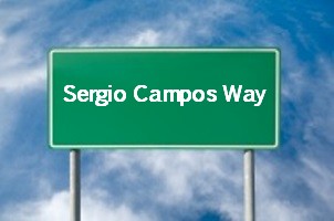 Sergio Campos Way street in Miami Lakes named 20015